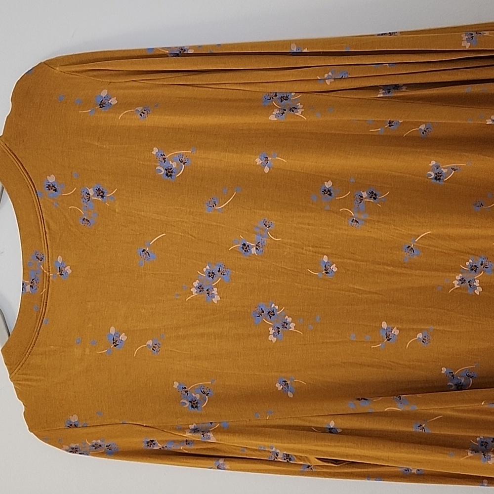 NWOT Free People Olivia Printed Tunic Yellow Buttery-Soft Size Meduim - Picture 11 of 16